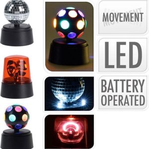 Ensemble de lumières disco-3pcs-rotatif a 360