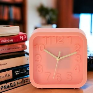 HORLOGE A POSER CARREE-132X52X132MM-ASST