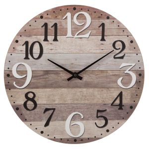 Horloge murale-38cm-en mdf alex asst