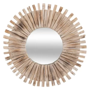 Miroir-87cm-cadre en bois flotte Manon