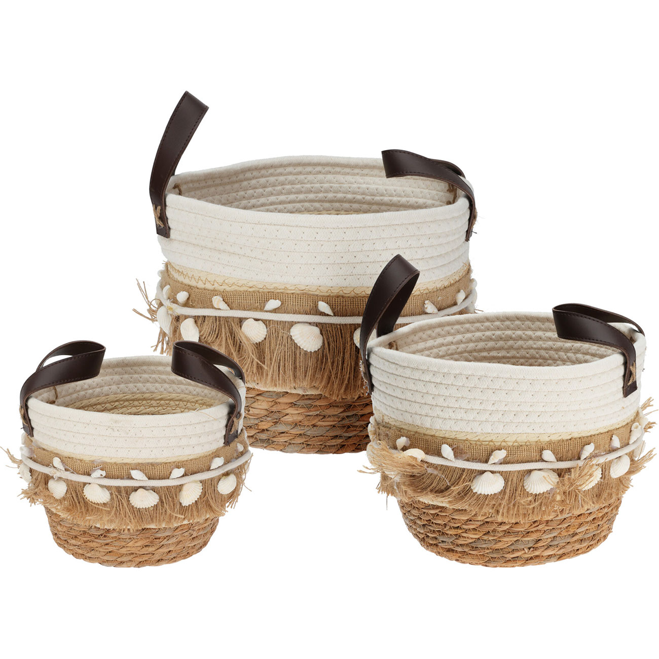 Panier En Jute Bicolore VERTBAUDET - Rangement Jouets & Linge - Style Bohème