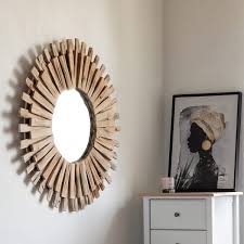 Miroir-87cm-cadre en bois flotte Manon - Image 2