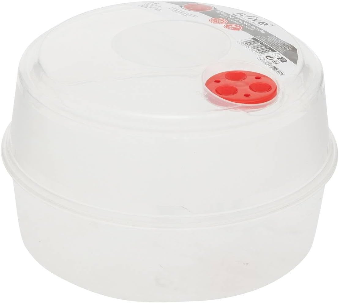 Cloche De Micro-ondes 5five - Diamètre 27 Cm, En Polypropylène - Compatible Lave-vaisselle Et Micro-ondes - Pour Réchauffer Sans éclabousser