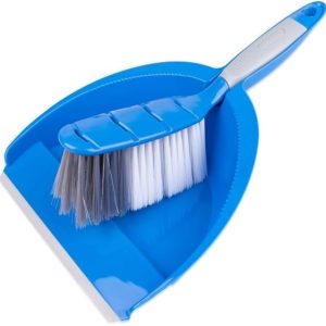 PELLE+BALAYETTE EN PLASTIQUE-BLEU-36X23X10.5CM