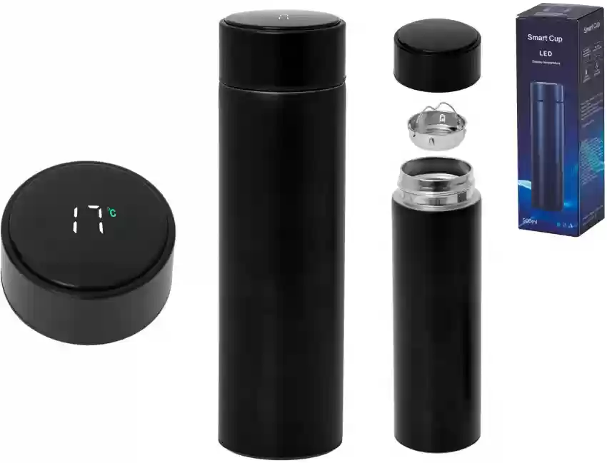 Thermos-0,5L-en métal+ thermomètre digital ASST – Image 7