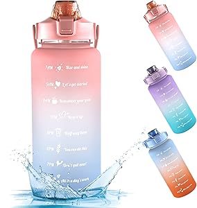 GOURDE DE SPORT-2PCS-2L/0.8L-EN PLASTIQUE-MULTI