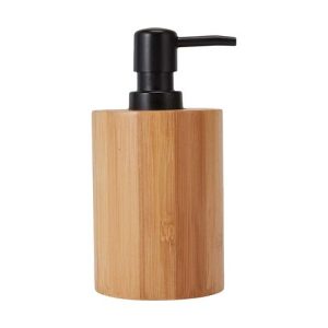 DISTRIBUTEUR DE SAVON LIQUIDE EN BOIS-210ML-NATUREL NOIR