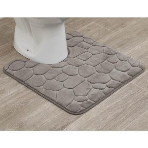TAPIS CONTOUR WC-45X50CM-EN MICROFIBRE-KAKI