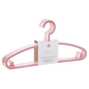 CINTRE EN PLASTIQUE-6PCS-KIDS-ROSE