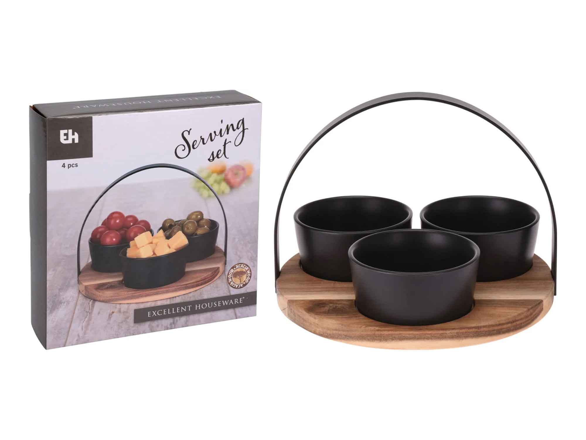 Set a servir-4pcs-3 coupelle+plateau – Image 7