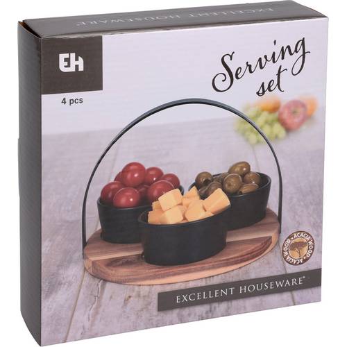 Set a servir-4pcs-3 coupelle+plateau – Image 6