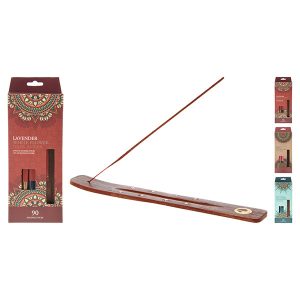 Encens en bâtonnets-90pcs+ bruleur ASST