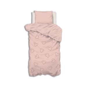 PARURE DE LIT-2PCS-1 TAIE-65X65CM-KIDS-COEUR