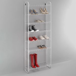 ETAGERE PORTE CHAUSSURES EN METAL-8 NIVEAUX-64X23X165CM