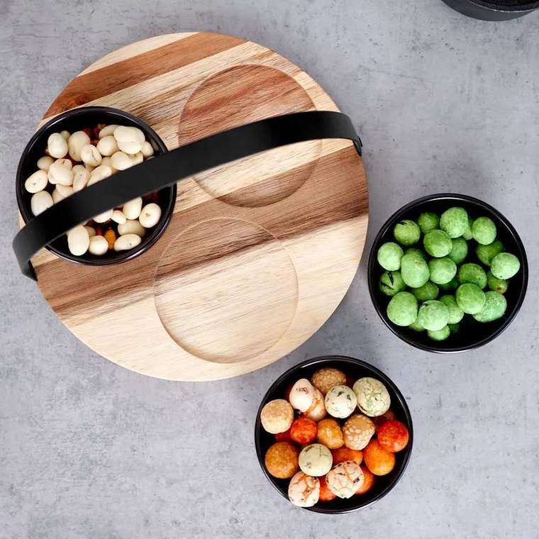 Set a servir-4pcs-3 coupelle+plateau – Image 4