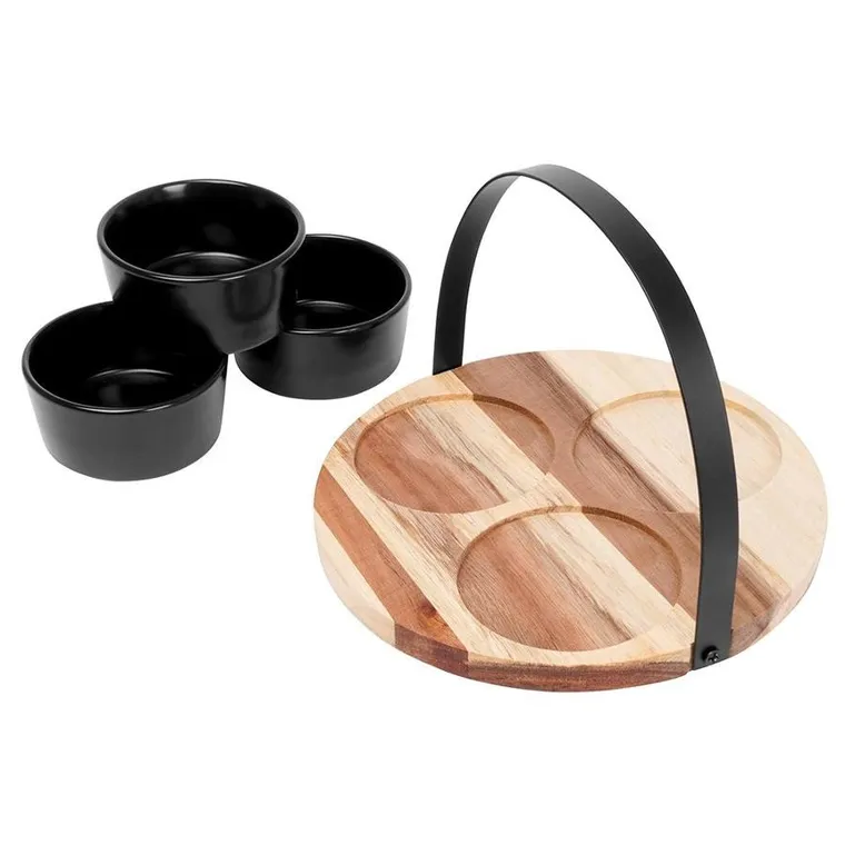 Set a servir-4pcs-3 coupelle+plateau – Image 5