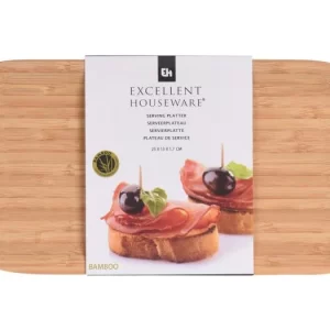 Plateau en bambou naturel-25x13x2cm