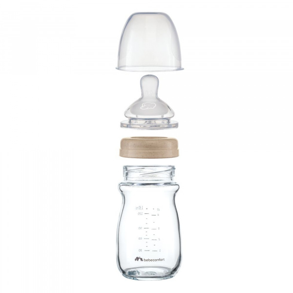 Biberon-130ml-bebeconfort en verre physio air care+0mois – Image 5
