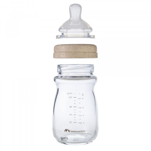 Biberon-130ml-bebeconfort en verre physio air care+0mois – Image 4