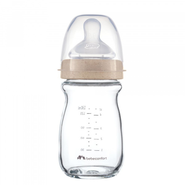 Biberon-130ml-bebeconfort en verre physio air care+0mois – Image 3