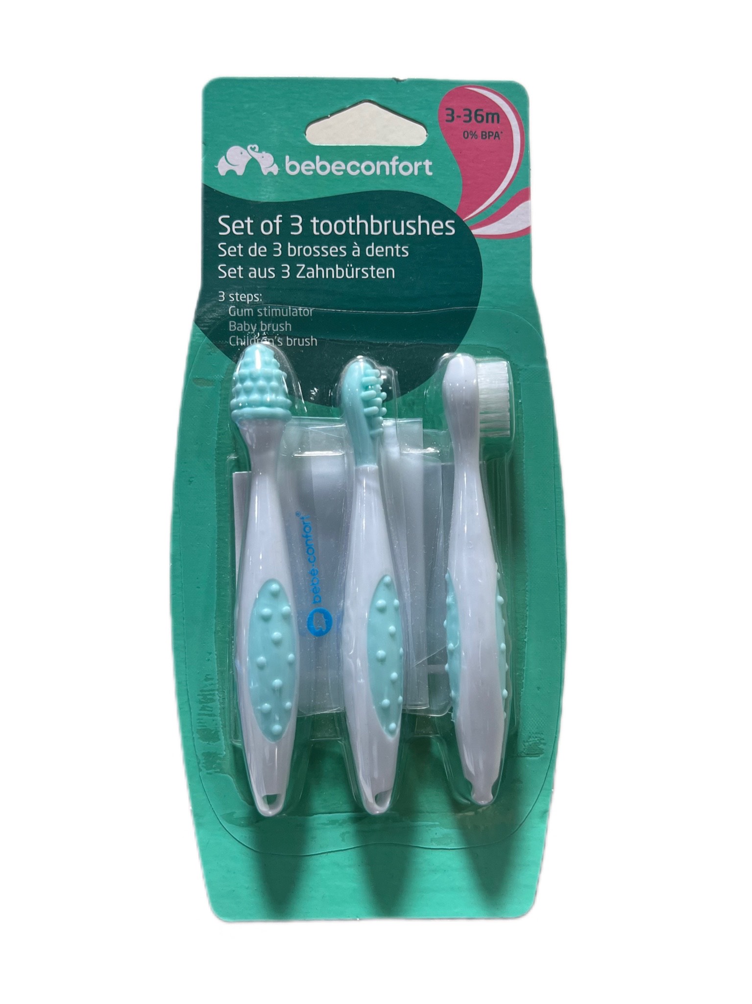 Brosse a dents bebeconfort-3pcs-3-36mois