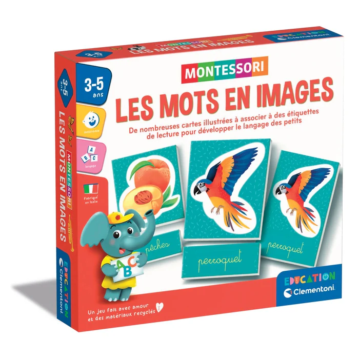 CLEMENTONI-JEU EDUCATIF MONTESSORI LES MOTS EN IMAGES - Image 4