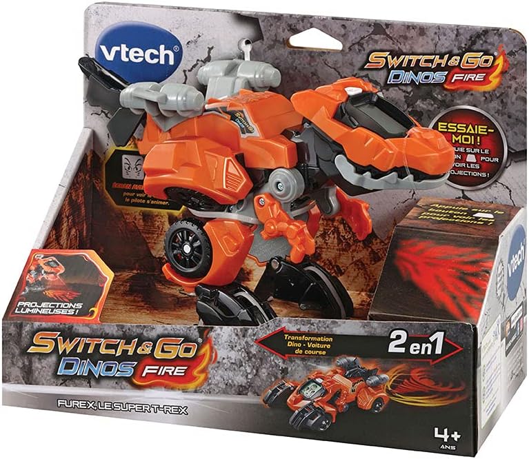 VTECH-SWITCH&GO DINOS FIRE-2EN1+4ANS