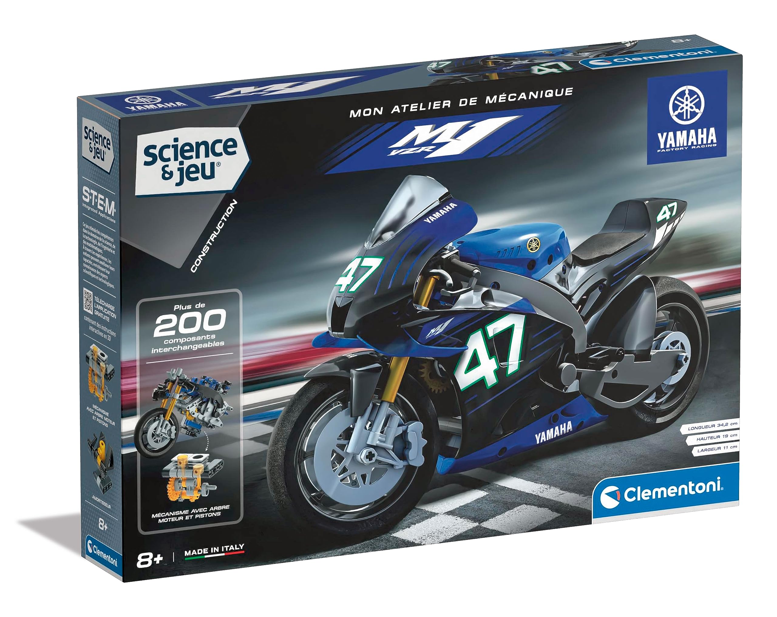 SCIENCE ET JEU MON ATELIER DE MECANIQUE MOTO YAMAHA+8ANS