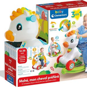 CLEMENTONI BABY TROTTEUR-MAHE MON CHEVAL-3EN1+12MOIS