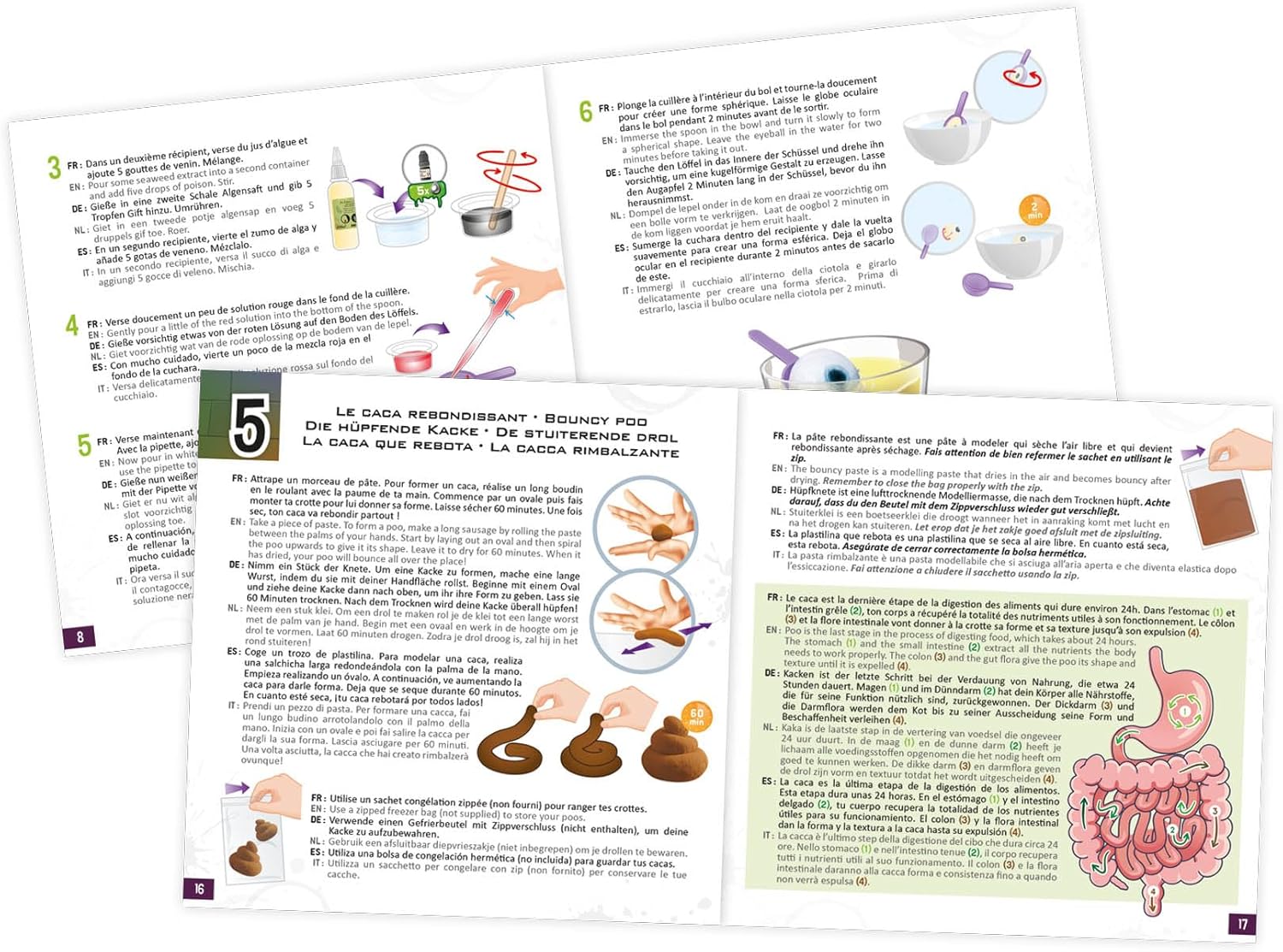 JEU DE SCIENCE-MINI LAB CRADO-YUCKY-6 ACTIVITES+8ANS – Image 3