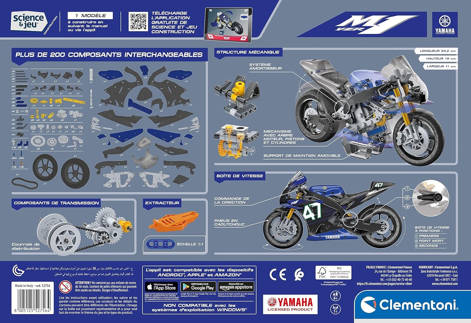 SCIENCE ET JEU MON ATELIER DE MECANIQUE MOTO YAMAHA+8ANS - Image 6