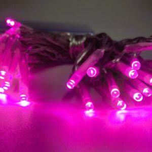 GUIRLANDE LUMINEUSE-5M-50LED-A PILES LUMIERES-ASST