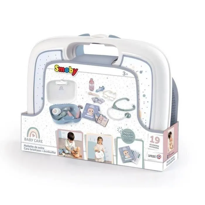Smoby malette de soins 19 accessoires+3ans