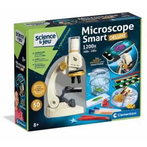CLEMENTONI-JEU DE SCIENCE MICROSCOPE SMART DELUXE