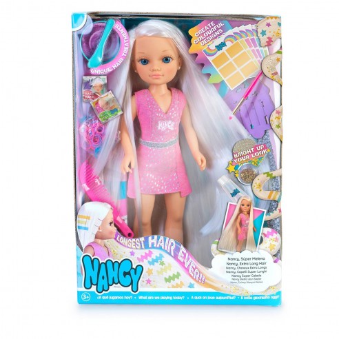 Poupée+ accessoires Nancy cheveux extra longs+3ans - Image 3