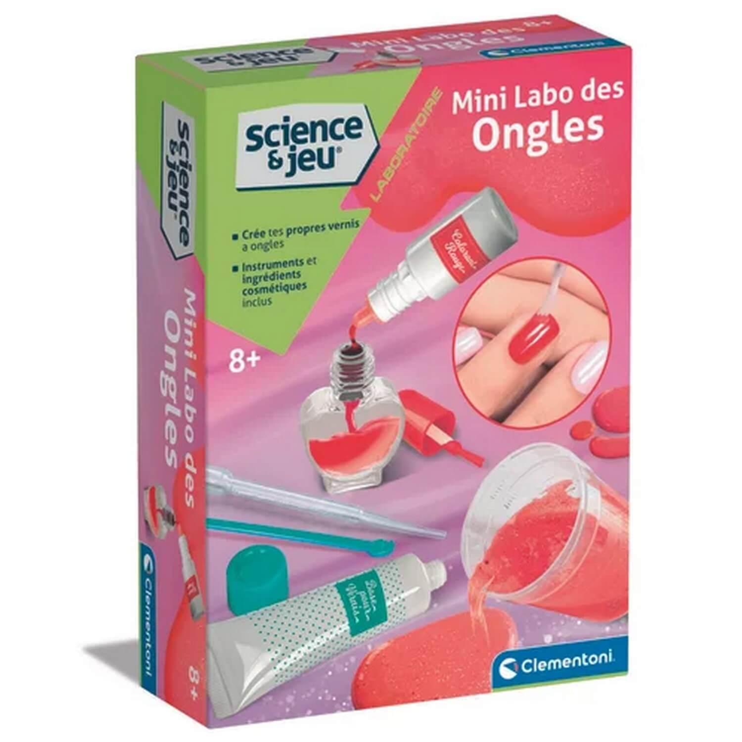 CLEMENTONI-JEU DE SCIENCE MINI LABO DES ONGLES