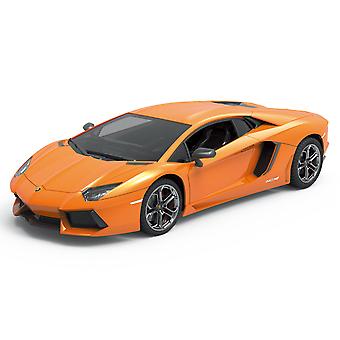 VOITURE R/C LAMBORGHINI AVENTADOR-ORANGE VERT-ASST