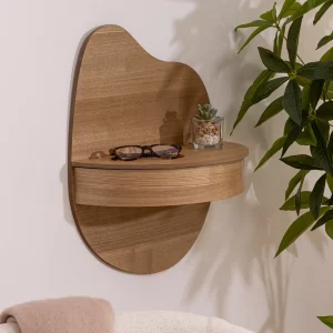 ETAGERE MURALE EN MDF-49X39CM-GIUSEPPE NATUREL