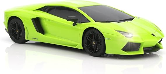 VOITURE R/C LAMBORGHINI AVENTADOR-ORANGE VERT-ASST – Image 5