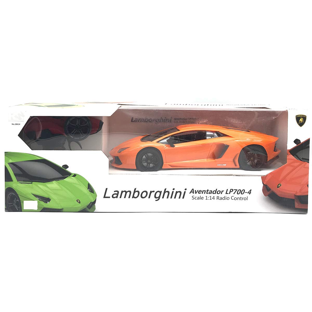 VOITURE R/C LAMBORGHINI AVENTADOR-ORANGE VERT-ASST – Image 3