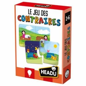 JEU EDUCATIF-LE JEU DES CONTRAIRES-3 à 6ANS-HEADU