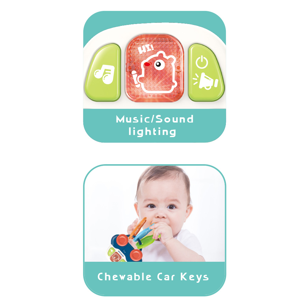Voiture musicale bebe hochet 3 cles+6mois - Image 3