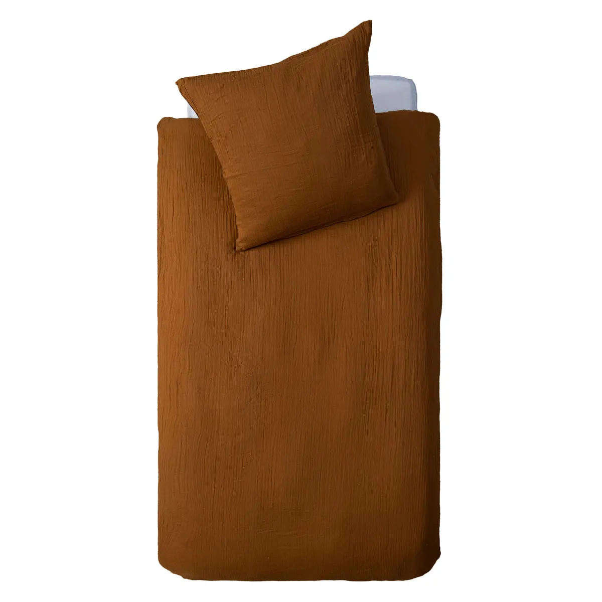 Parure de lit -2pcs-HC: 200x140cm/1 taie 63x63cm-coton kid's noisette – Image 3