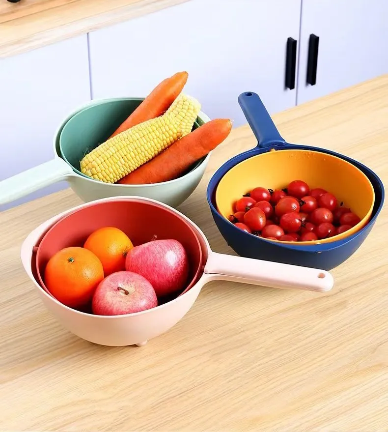 Passoire en plastique avec reservoir-12,5x14,5x40,5cm-couleur ASST – Image 6