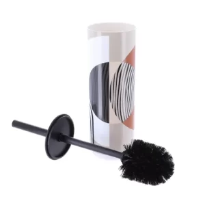 BROSSE WC+SOCLE EN PLASTIQUE-EN BAMBOU-IMPRIME TRENDY