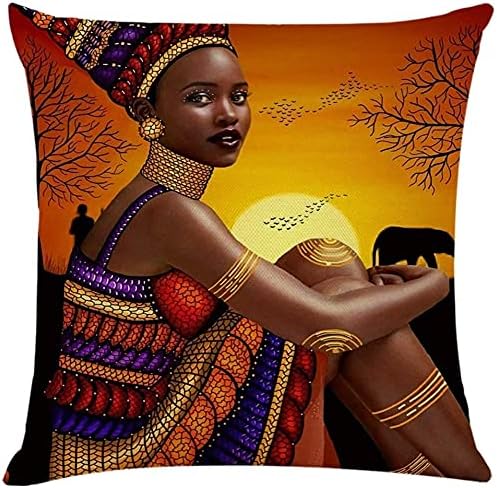 COUSSIN DECORATIF-30X50CM-DEHOUSSABLE IMPRIME-FEMME