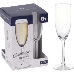 FLUTE A CHAMPAGNE-18CL-SET DE 4PCS