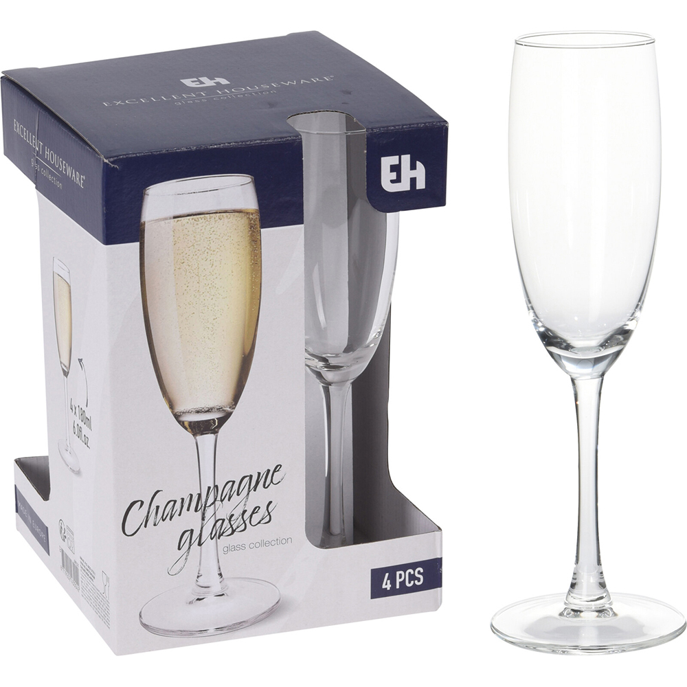 FLUTE A CHAMPAGNE-18CL-SET DE 4PCS