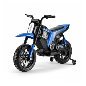 Moto électrique cross dm/USB démarrage a clé-bleu-noir