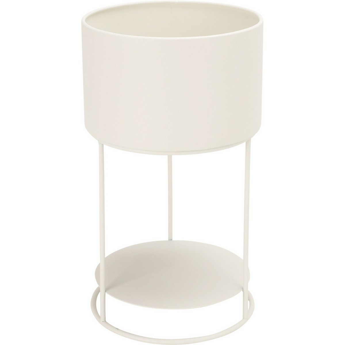 Pot de fleur en métal sur socle-2pcs-blanc - Image 2